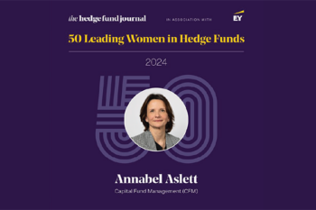 Annabel Aslett named among 50 Leading Women in Hedge Funds 2024